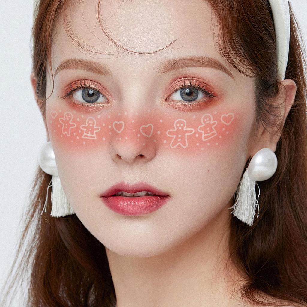 Christmas Tattoo Sticker Waterproof Women'S Lasting Christmas Love Makeup Face Sticker Tattoo Sticker