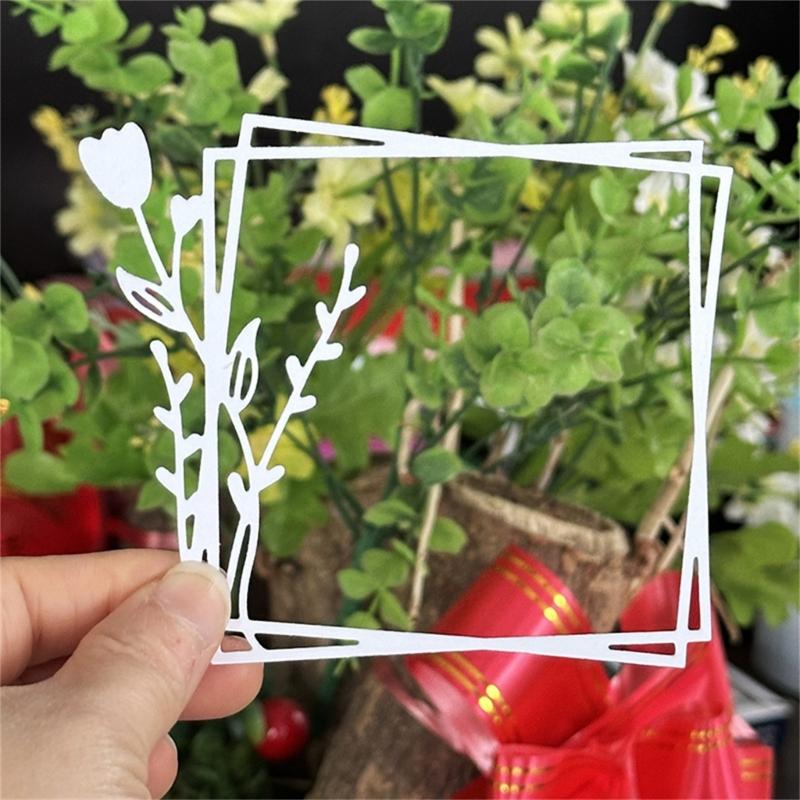 Fotorahmen Kohlenstoffstahl Stanzform Präge Stanzschablone für Kartenherstellung Scrapbooking Fotoalbum Erinnerungsbuch