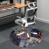 1PC Astronaut Galaxy Office Round Area Rug, Indoor Mat Suitable ForOffice, Under Office Chairs Bedroom Living Room Home Decor, Room Deco F012