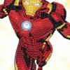 Carte Crystal Art à diamanter - Ironman - 18 x 18 cm