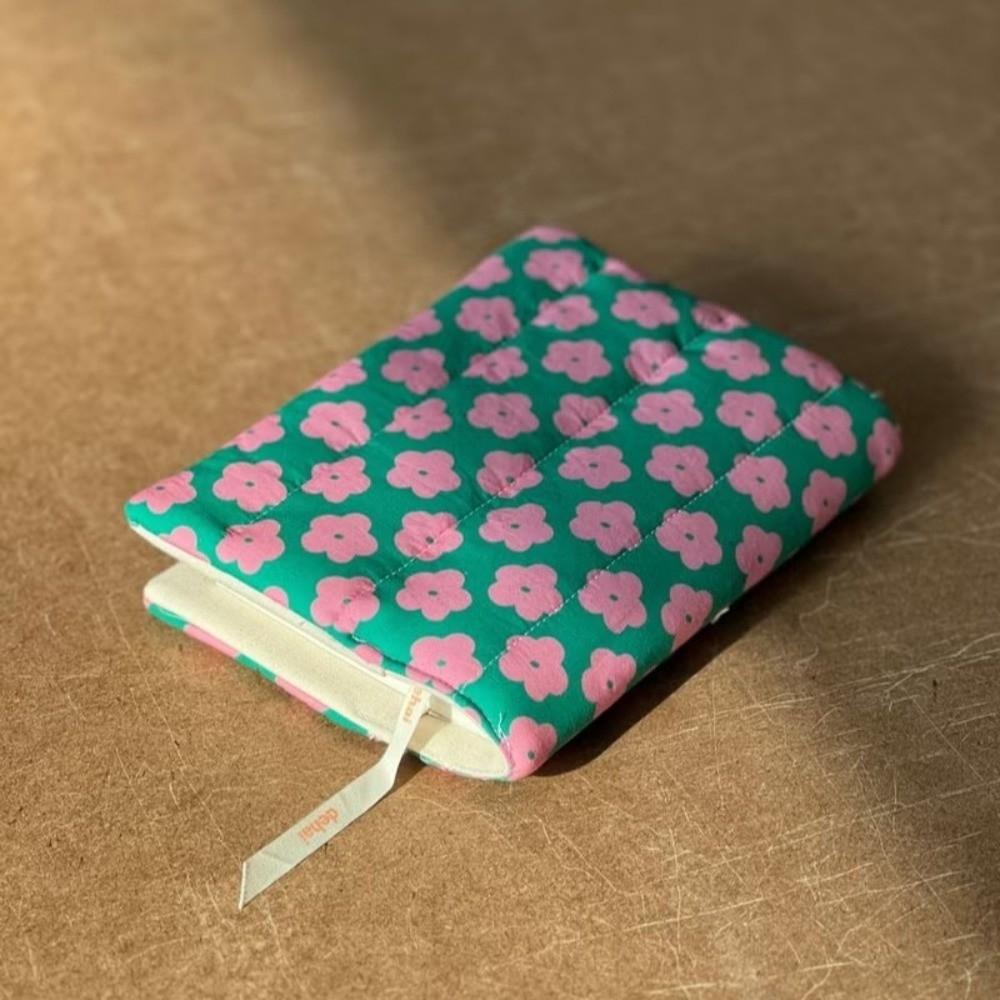 Lightweight Fabric Book Cover Floral Design Fabric Book Sleeve Notebook Protector  for Book Lovers
