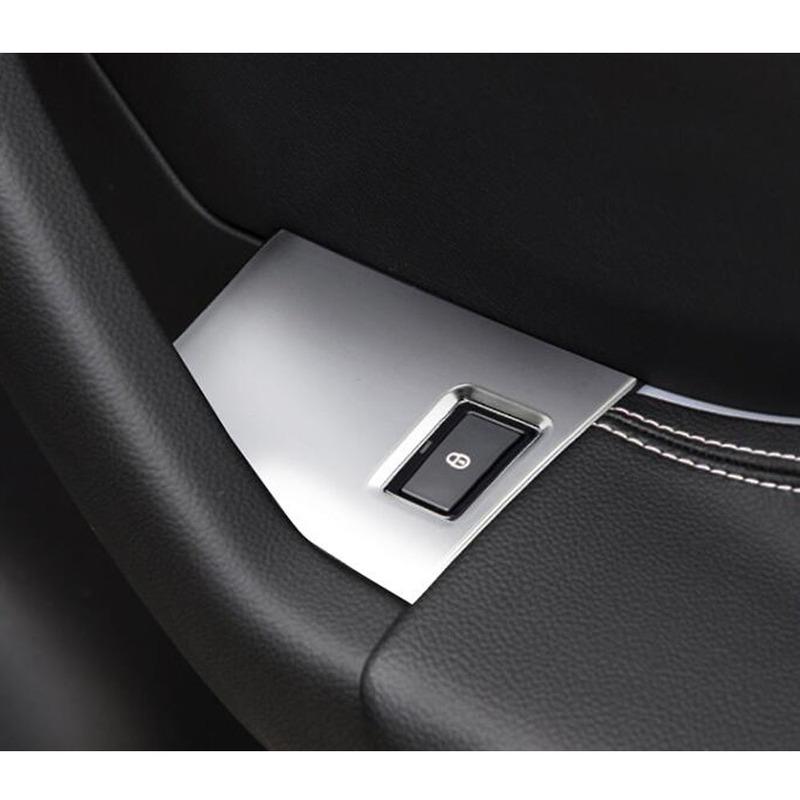 For Jaguar F-PACE FPace 2016 2017 2018   Car Memory Remember Door Lock Button Lift Switch Trim Frame Glass