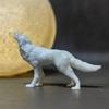 Free Shipping Wolf Dog Print Mini Bonsai Garden Ornaments Resin Decorations for Fish Tank.