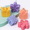 Flower Shape Silicone Candle Mold DIY Tulip Orchid Aromath Soap Candles Molds Plaster Resin Crafts Making Home Valentine's Decor