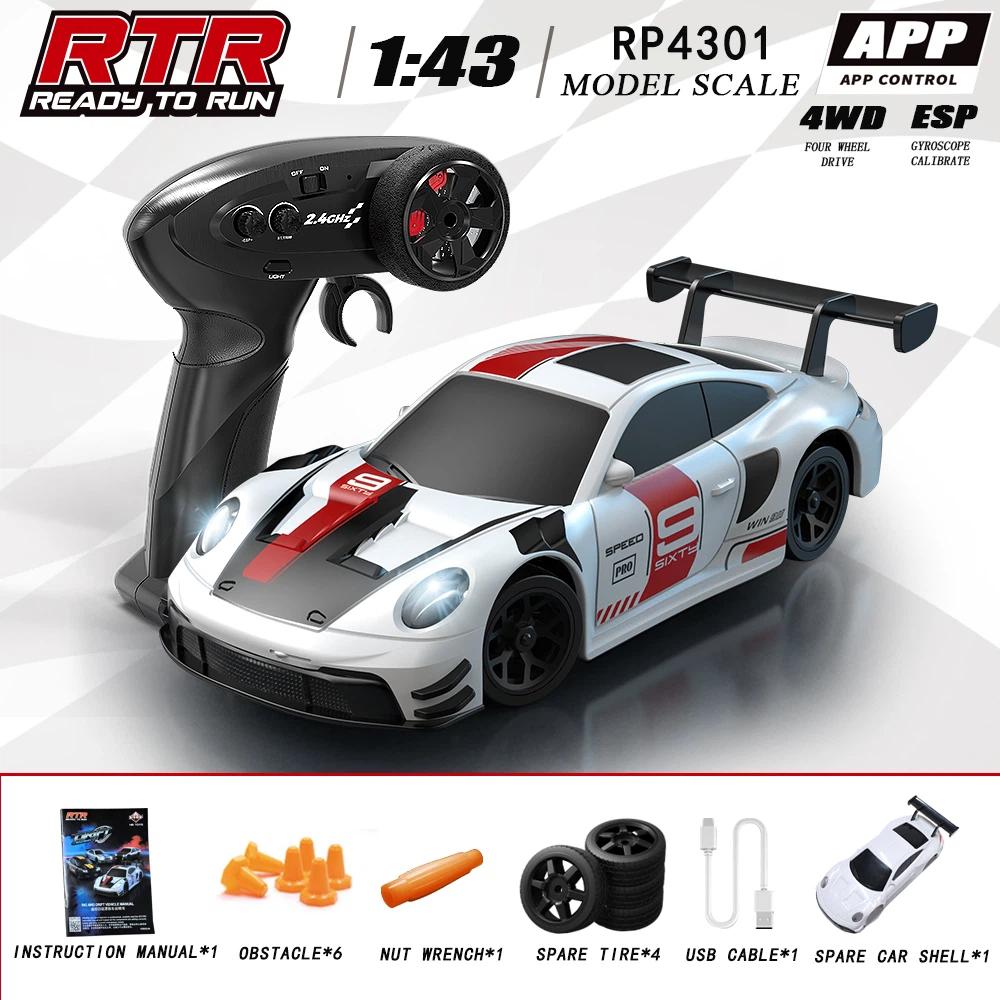 

New Remote-Controlled Mini Drift Car 1/43 Full Proportion Four-Wheel Drive High-Speed Car With Esp Gyroscope Toy Car Model Gift