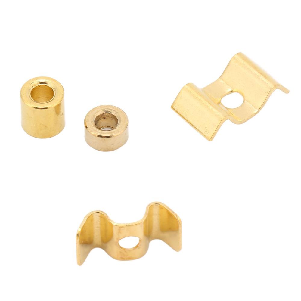 10Sets With Mounting Screws String Retainer Guide Gold Color Guitar String Tree For Guitar