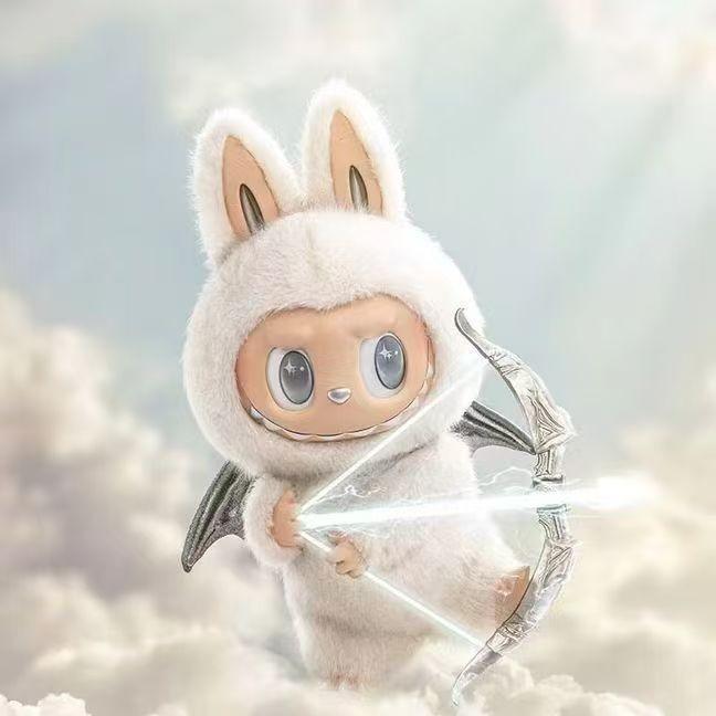 Labubu Zimomo 2 Monster Cloud Angel Vinyl Face Doll Children'S Toy Festival Birthday Gift Desk Collection Decoration