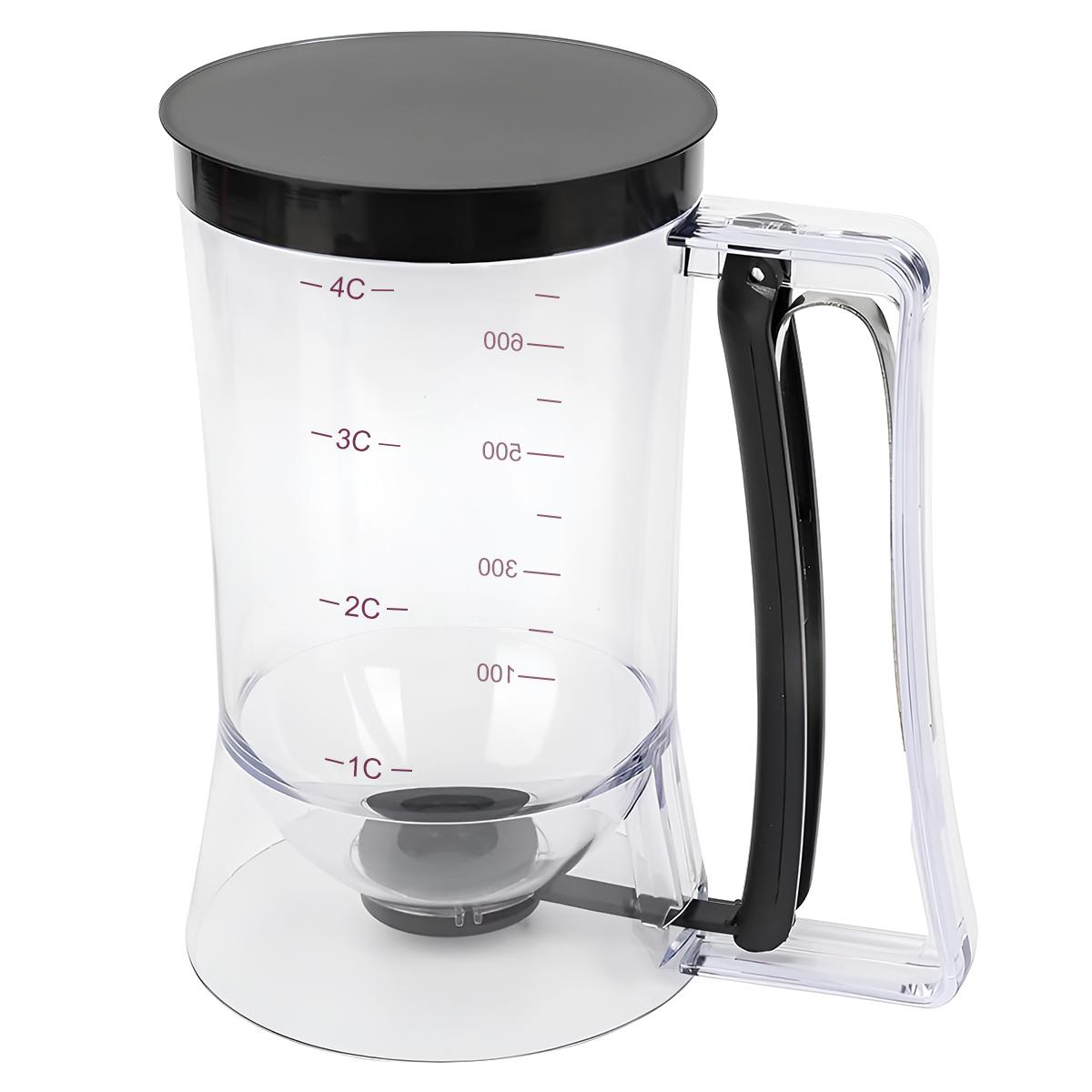 Measuring Cup Cake Cross-border Batter Dispenser, Batter Handheld Funnel Dispenser чёрный