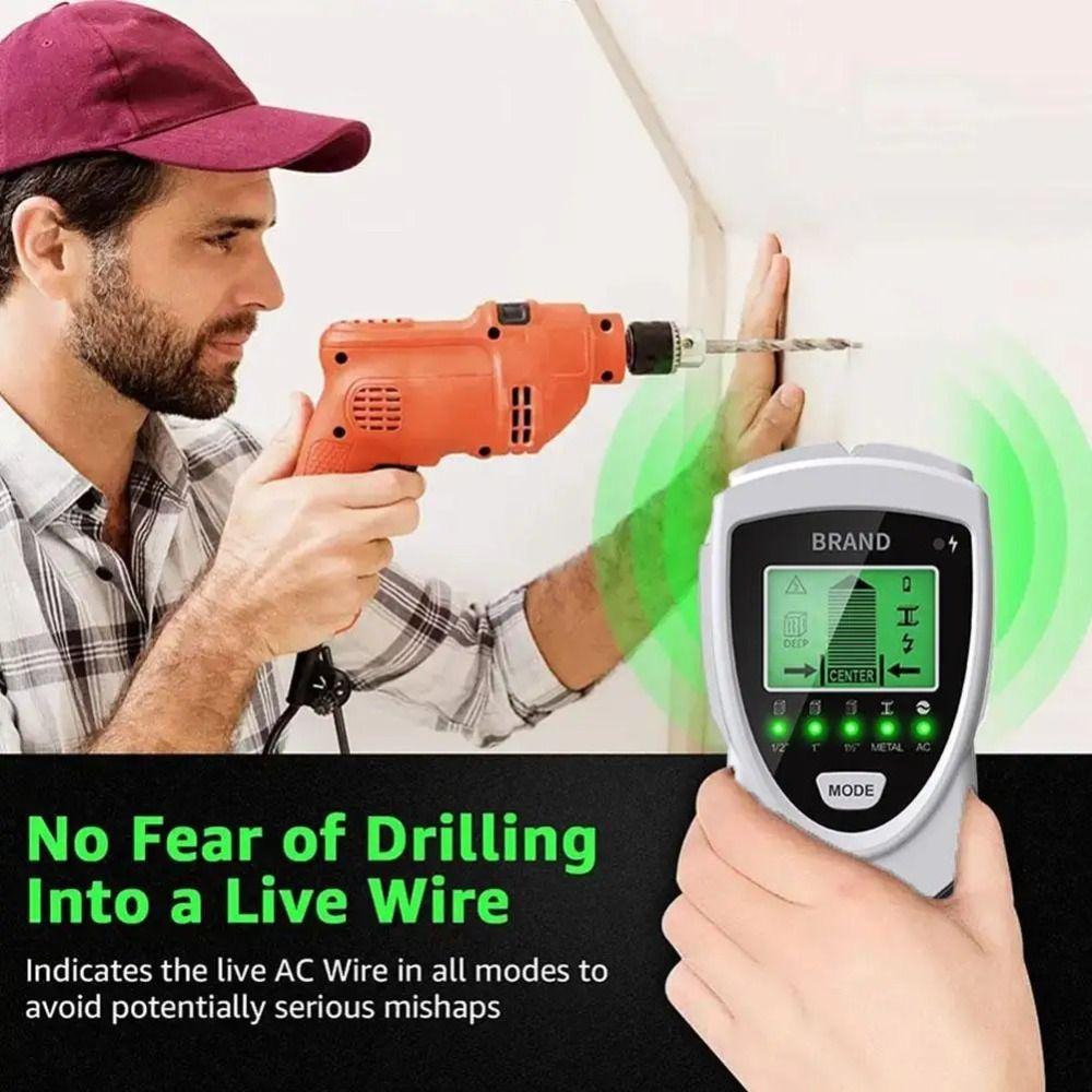 Accuracy AC Voltage Live Wire Detector 5 in 1 Wall Scanner Metal Detector for Studs  Industrial