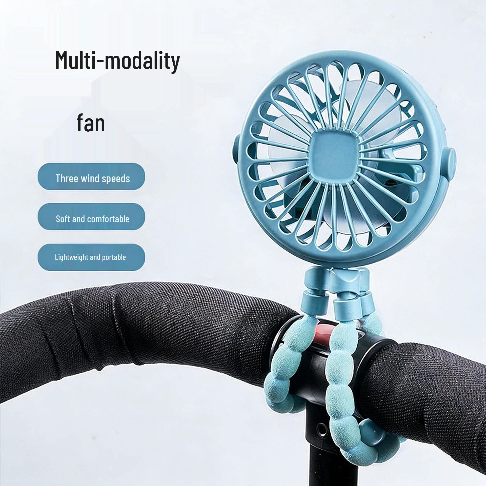 Octopus USB Rechargeable Mini Handheld Fan - Portable Summer Cooling for Dorm/Home (2026 New) Other