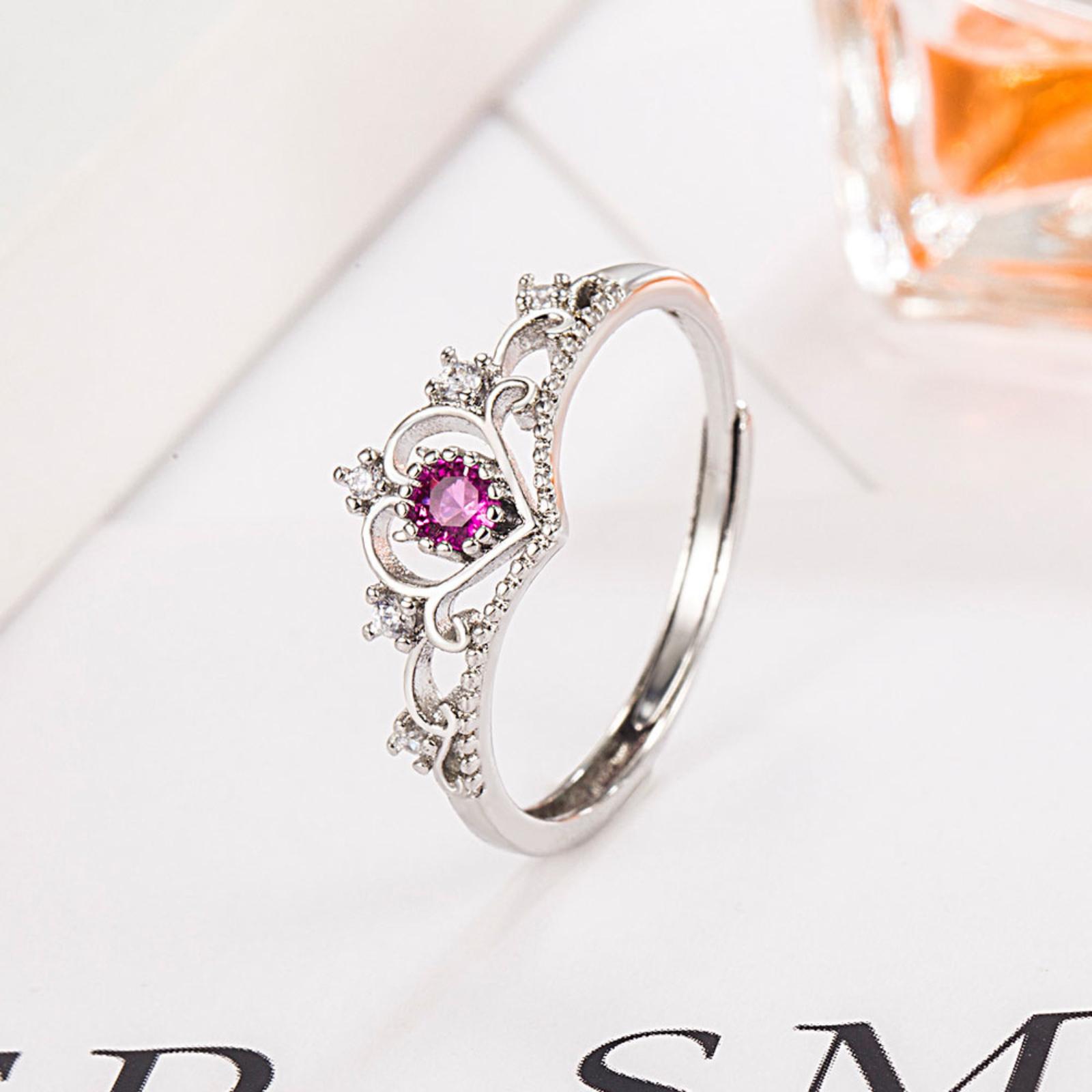 

Открытое кольцо-корона для женщин, универсальное кольцо-корона One Size