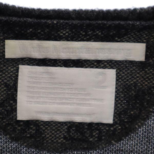 WHITE MOUNTAINEERING Made in Japan Wool Blend Overall handle Long sleeve knit Men's Used