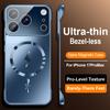 Custodia Magnetica Senza Bordi Ultra Sottile Per iPhone 17 Pro Max 16 15 14 13 Pro Max 12 11 Lusso Protezione Lente Placcatura Cover Rigida in PC per Telefono