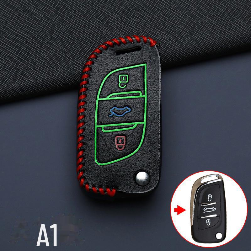 Volkswagen, Chery, Citroen, Peugeot, Mitsubishi Car Key Cover with Special Buckle