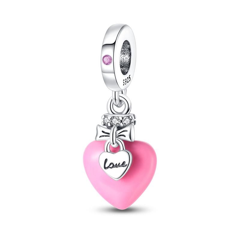 Herz Schöne Dinge Serie Charms Perlen Anhänger Passen Original Feine Armbänder DIY Schmuck Geschenk