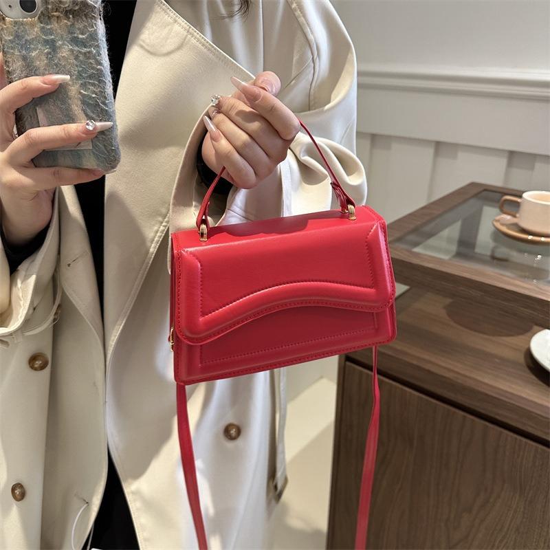 PU Leather Handbag Purse Women's Bag Solid Color Shoulder Crossbody Bags Lady Messenger Small Tote for Women Girls
