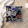 Anime Blue Lock Cushion Cover Inches Farmhouse Decor Home Throw Pillow Covers for Couch Decorations