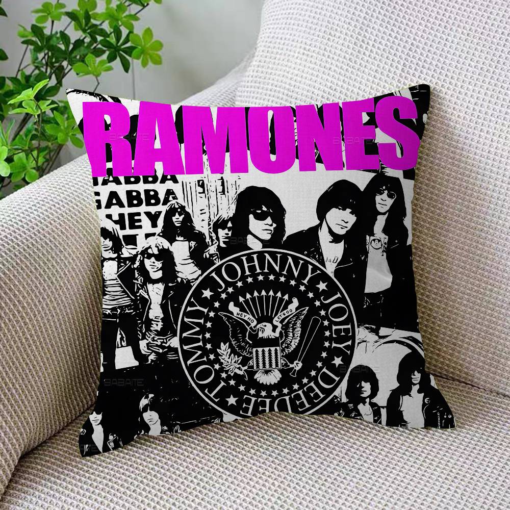 Rock Band RRamones Pillow Gift Home Office Decoration Pillow Bedroom Sofa Car Cushion CoverPillow Case