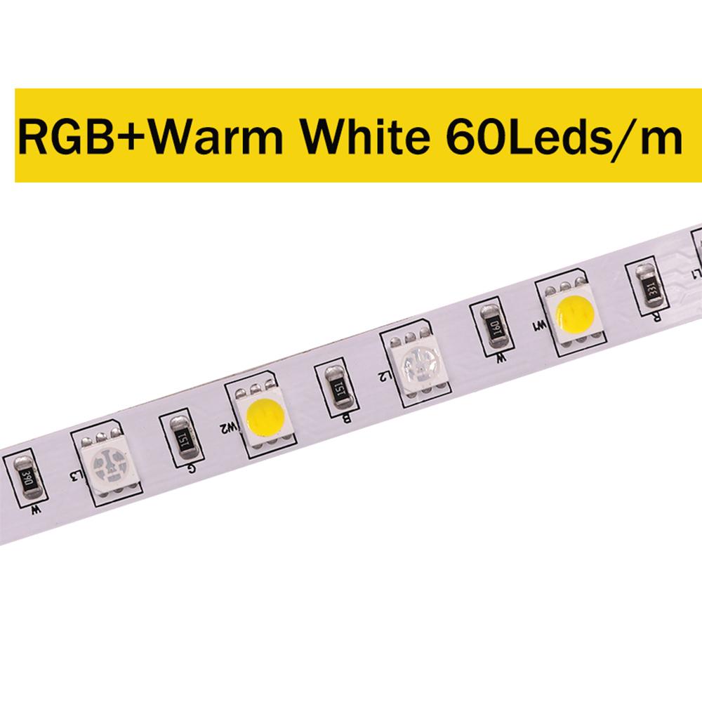 5M RGB+CCT LED Strip Light 12V 24V 5050 2835 Waterproof Flexible Tape 60 90 180 LEDs/M Dual White Changing Decoration