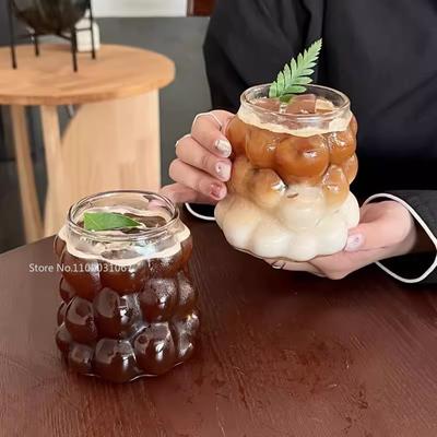 1/2/4/6 st Värmebeständiga Glas med Druvform Transparenta Glas Koppar Drickande Juice Öl Mjölk Te Drickkopp Kaffemugg Koppar