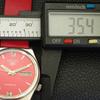 AUTOMATIC 7009A VINTAGE SEIKO 5 JAPAN MENS RED COLOR DIAL WATCH a701564-5 R206b-a701564