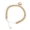 Large Bead Necklace Heart Shape Pendant Chunky Chain Necklace Collar Chain for Women Party Anniversary Gold