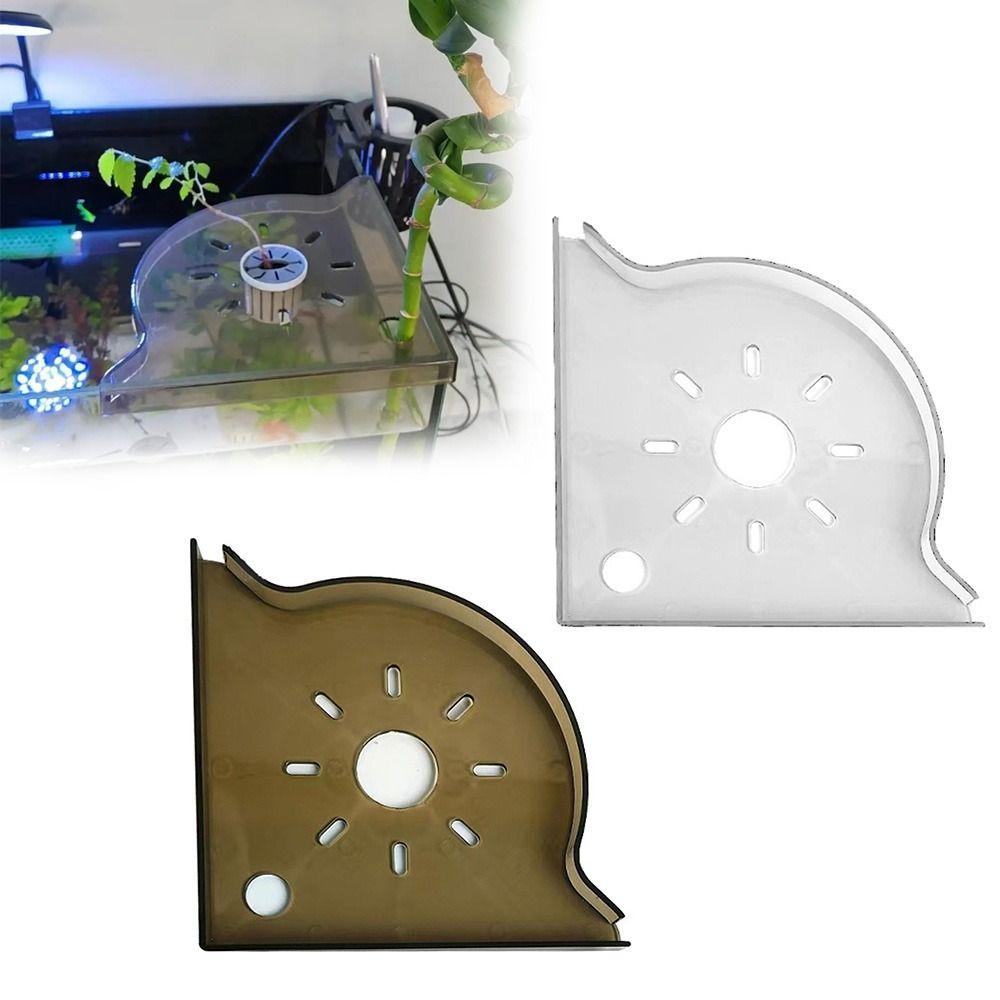 New Non-Punch Aquarium Corner Shelf Transparent Drainable Fish Tank Storage Rack Aquarium Landscape Stand