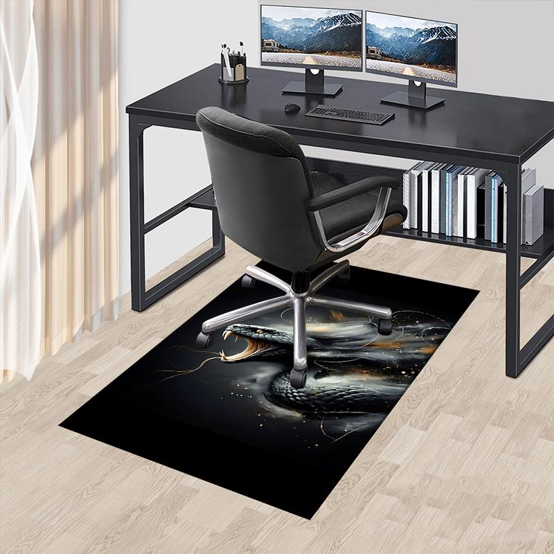 

Snake Office Carpet Chair Mat: Large Size, Non-Slip Desk Pad for Home Decor, Sofa Rug, Office Use, Gift Suitable for Bedroom, Living Room, A 60cm by 90cm