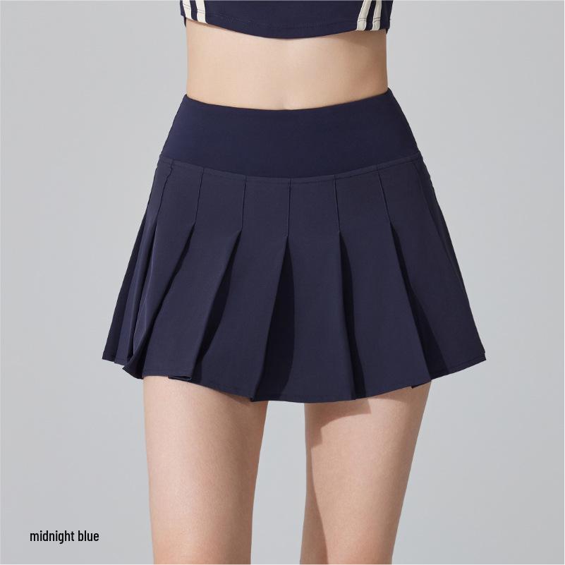 Antibacterial Pleated Athletic Skirt: Nude Feel, Quick-Dry, Anti-Exposure, Yoga, Golf, Tennis