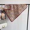 Vintage cashew print silk scarf square scarf fashion pants scarf hip-hop small scarf female Korean hiphop small square scarf