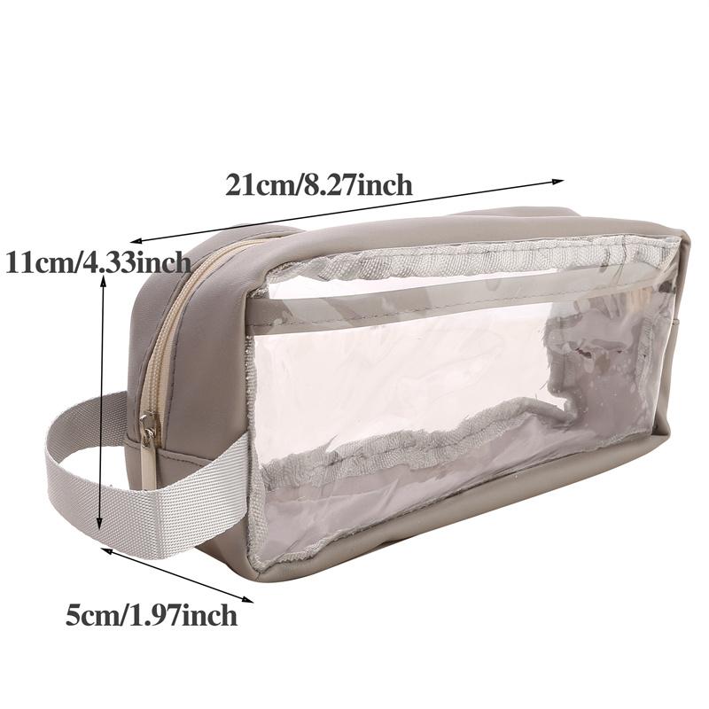 Transparent Large-capacity Pencil Case About Ins Junior High and High School Students Stationery Box Pencil Case for Men and Women