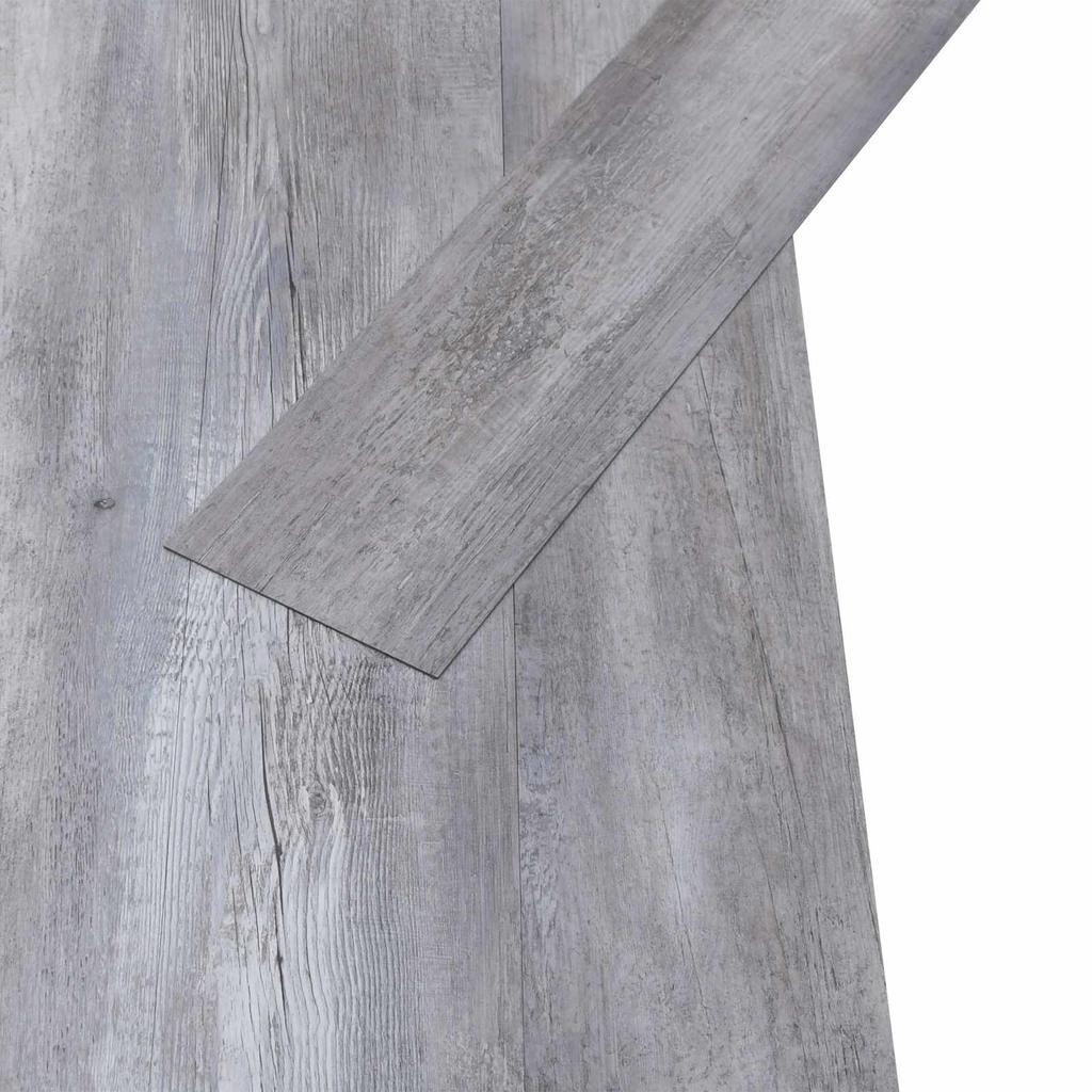 Floor Planks 5.02 m² 36 pcs PVC Matte Wood Grey
