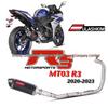 Exhaust System for Yamaha MT03, R3, R25 (2020-2023) Motorcycles – Complete Kit