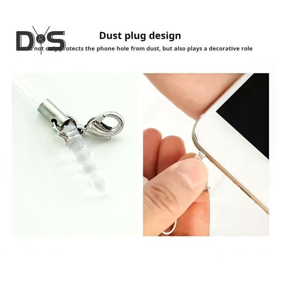 4 szt. Ściereczka do czyszczenia ekranu telefonu z przenośnym sznurkiem Ścieracz do odcisków palców do obiektywu aparatu Okulary dotykowe Kulki do czyszczenia ekranu Szczoteczka do okularów