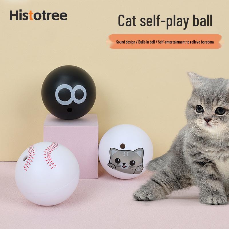 Interactive Catnip Sounding Toy Ball for Self-Amusement and Relieving Cat Boredom