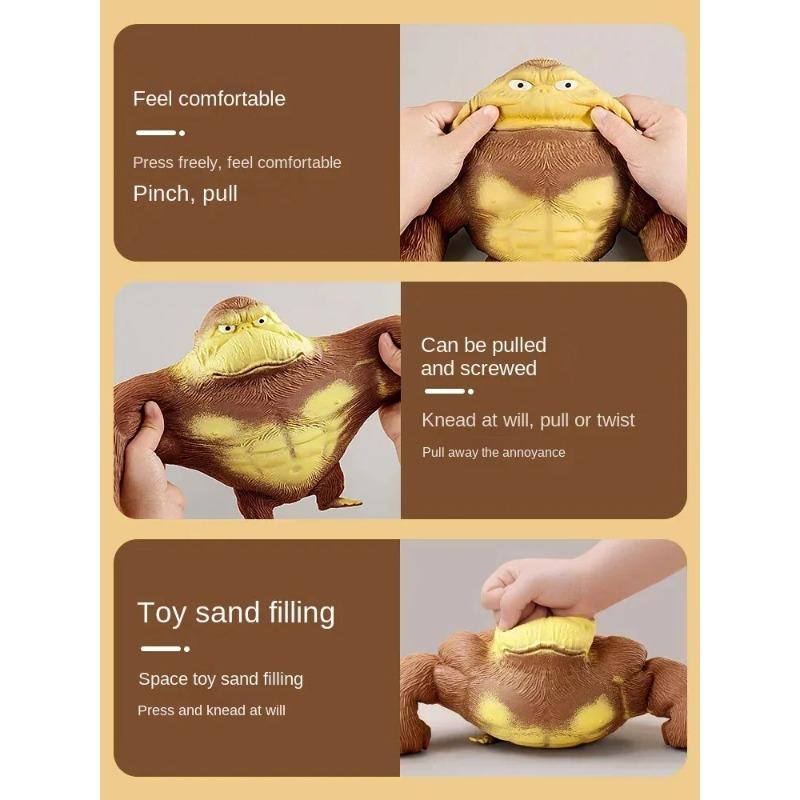 New Antistress Orangutan Fidget Toys Squishy Elastic Monkey Funny Decompression Gorilla Stress Relief Games Toy for Adults Kids