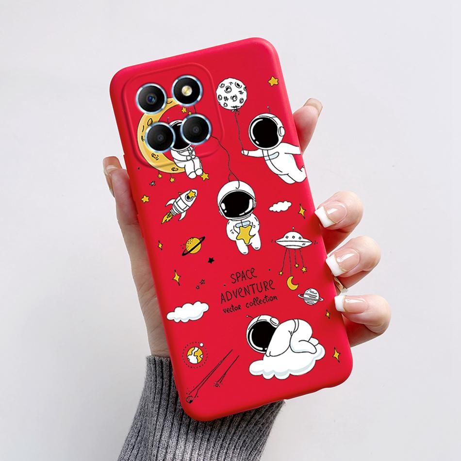 For Honor X6 5G Case VNE-LX1 VNE-LX2 VNE-LX3 Phone Cover Popular Astronaut Soft Funda For Honor X8 TFY-LX1 HonorX8 Bumper Coque