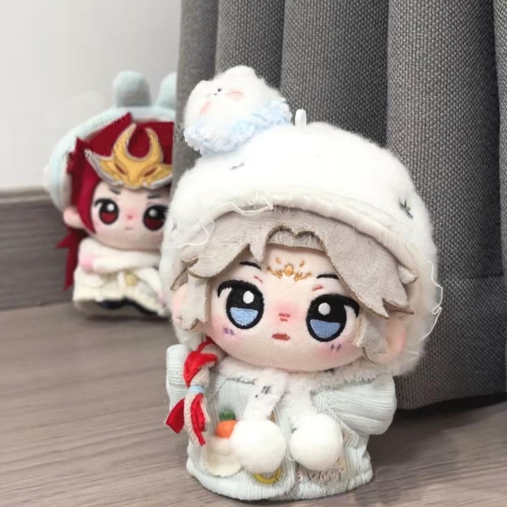Honor Of Kings Game 10Cm Bai Li Xuan Ce Bai Li Shou Yue 10Cm Nunu Printed Cotton Dolls Keychain Around High-Value Doll Gift Xmas