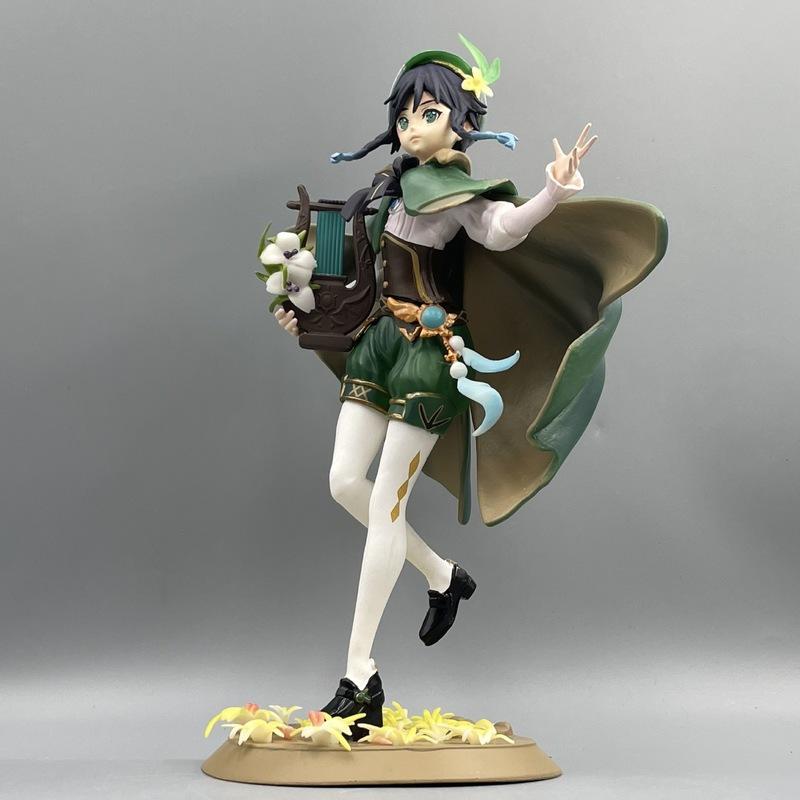 Genshin Impact Venti Standing Pose Anime Game Figurine Boxed Collectible Desktop Chassis Decoration For Adult Collectors