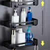 Bathroom Shower Storage Shelf Wall Mounted Shampoo Holder Punch/Punch-free