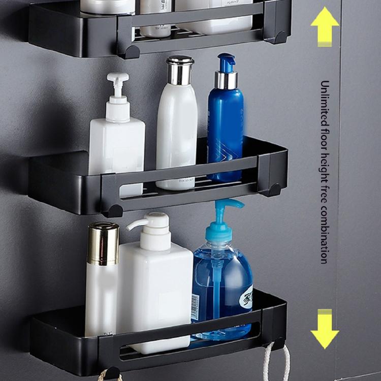 Bathroom Shower Storage Shelf Wall Mounted Shampoo Holder Punch/Punch-free