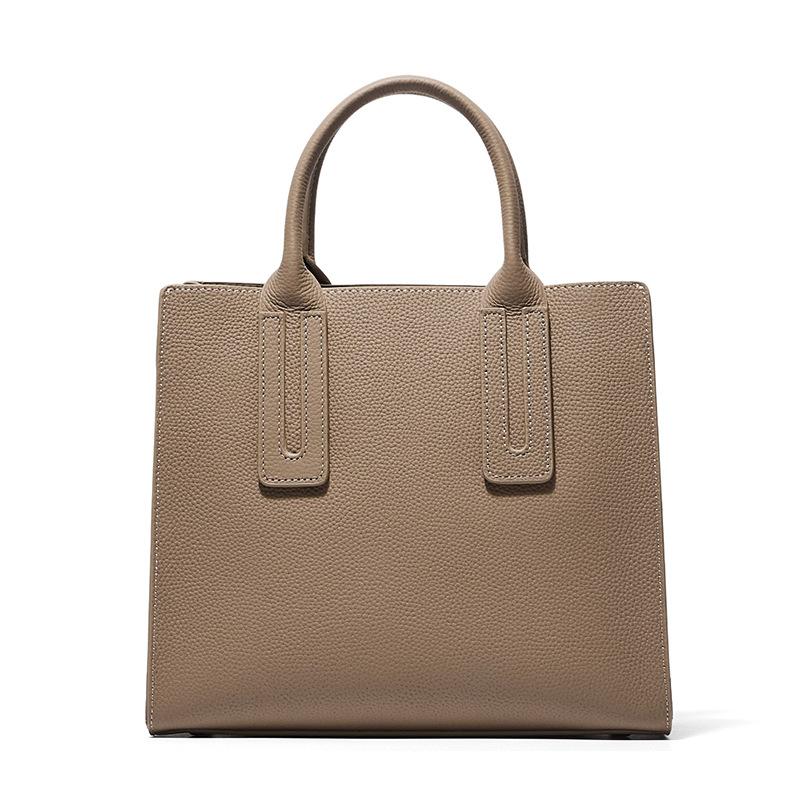 Genuine Leather Women's Bag Simple Handbag Commuting Fashion Bag Tote Crossbody Bag Single-shoulder Bag