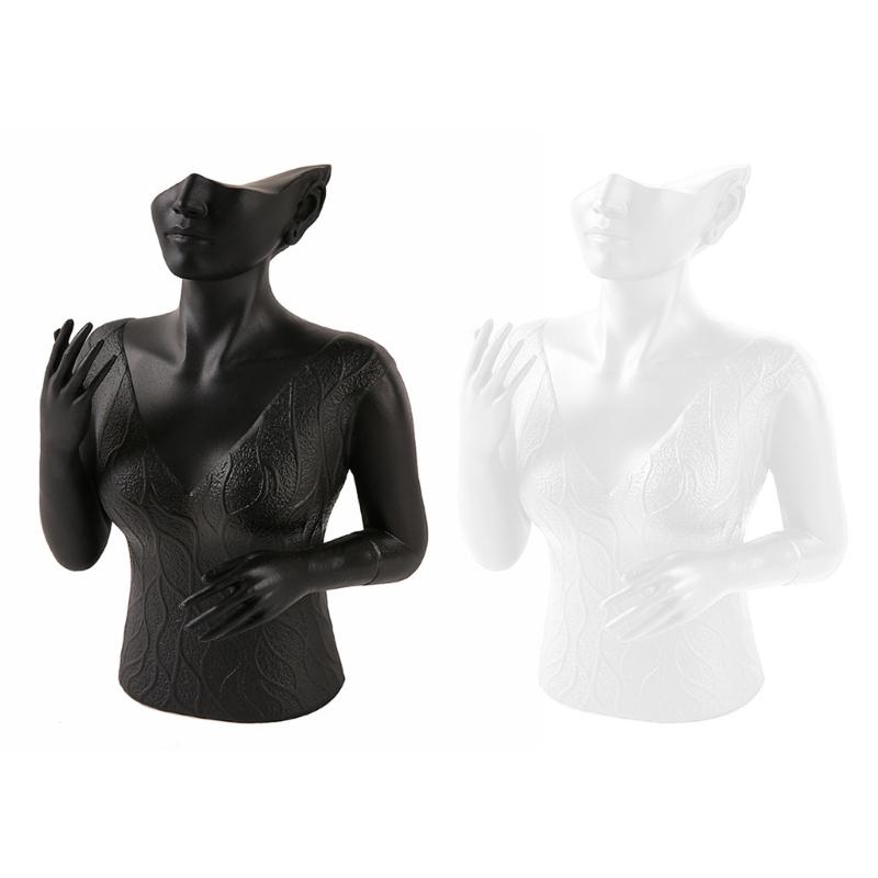 Portable Head Bust Stand Mannequin Decorative Head Mannequin Bust Organizers For Jewelry Display In Retail Settings