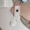 Ladies Spring and Summer Thin New Cartoon Mesh Pure To Wind Tube Stack Socks