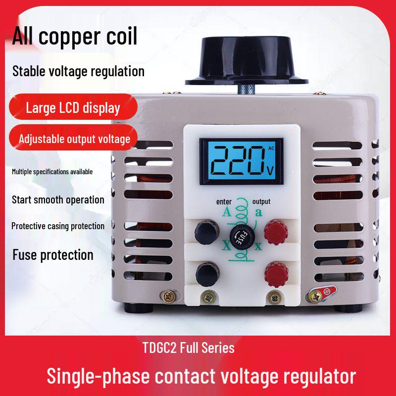 220V Single-Phase TDGC2-500W Autotransformer 5kW Foam Cutter Regulator 0-250V