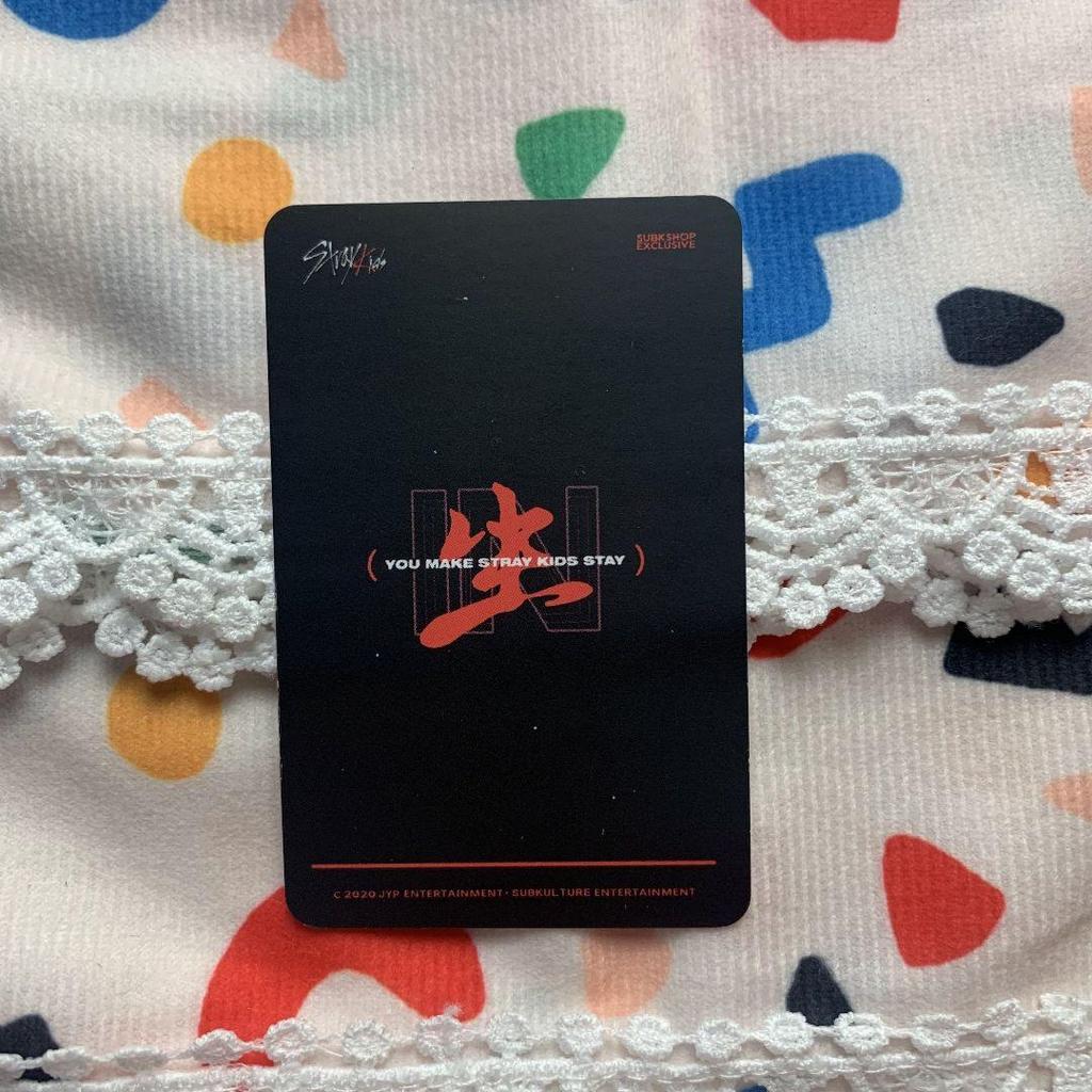 [USED] StrayKids Bangchan In Live Bonus Stray Kids Subk Shop Trading Card