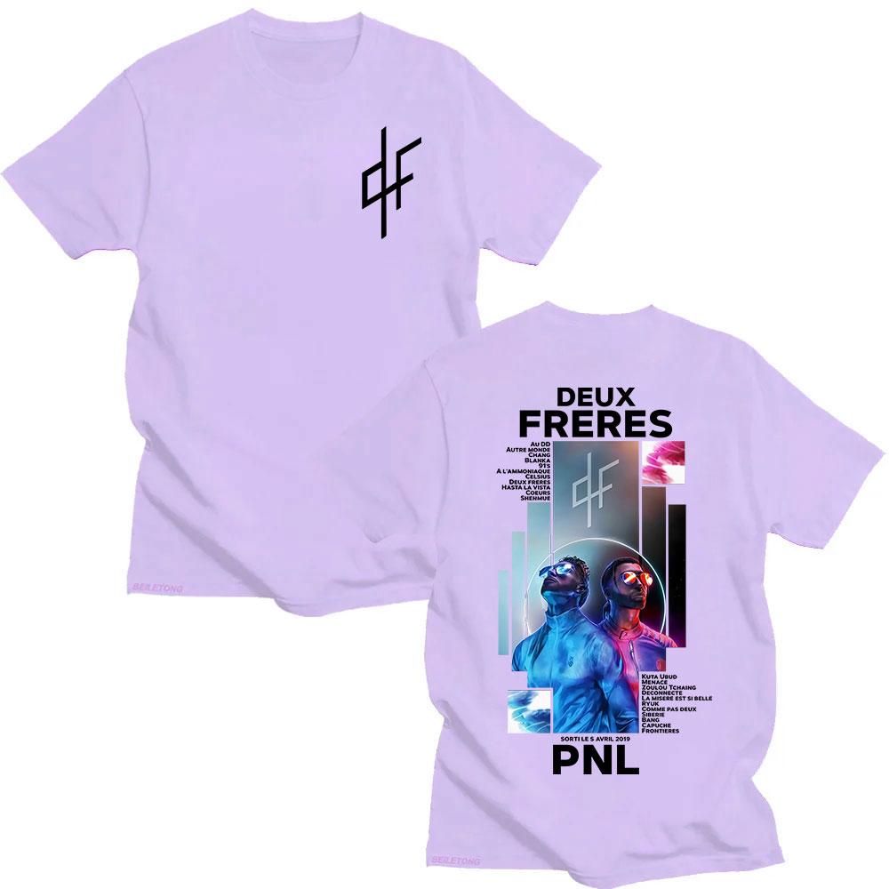 French Rapper PNL Le Monde Chico Album Graphic Tshirt Unisex Unisex Fashion Hip Hop Short Sleeve Tshirt Cotton Casual T Shirts Top
