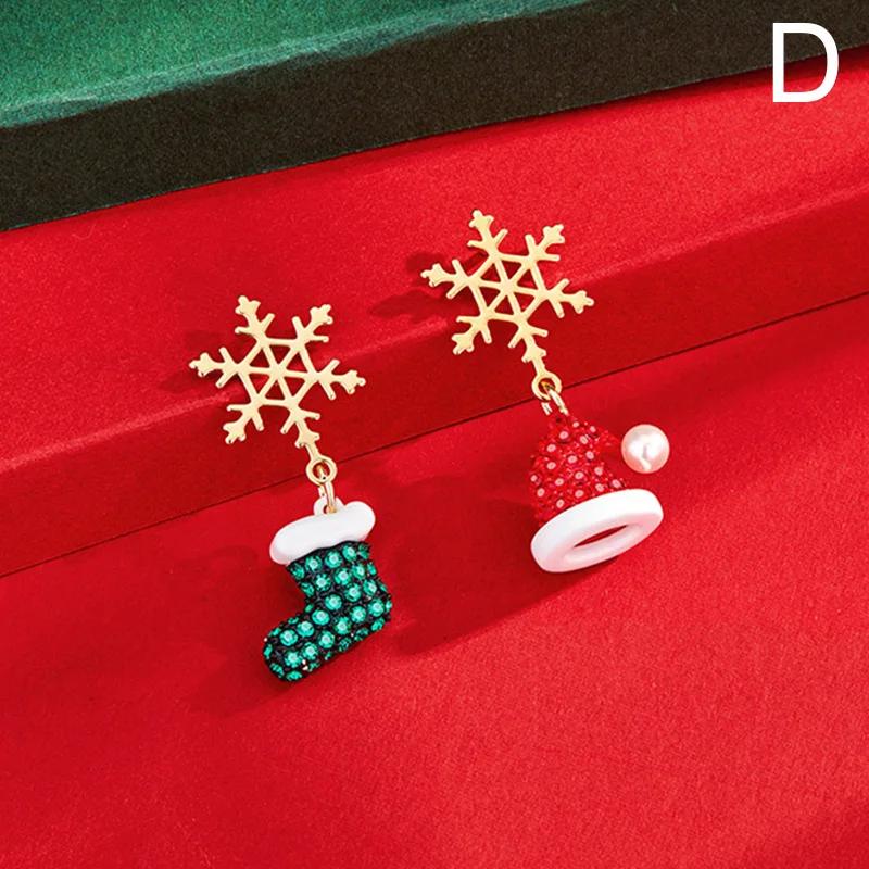 Trendy Statement Kerstboom Oorbellen Voor Vrouwen Kerstman Sneeuwpop Drop Dangle Oorbellen Sieraden Kerstcadeaus
