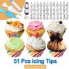 390-Piece Cake Decorating Kit With Rotating Turntable TPU Piping Bags Stainless Steel Tips Non-Electric Baking Tools