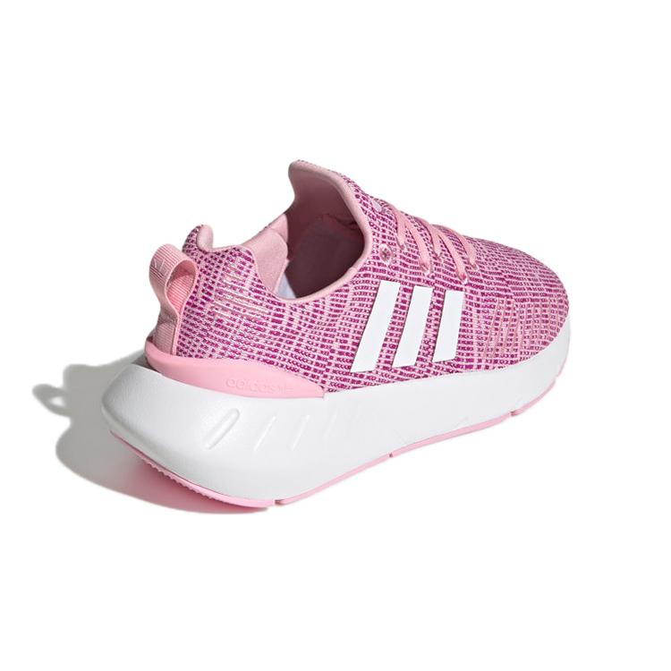 adidas Originals Swift Run 22 J Abrasion Resistant Breathable Low Top Kids' Running Shoes Purple Pink GW8177